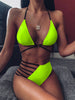 Leopard print swimsuit swimsuit bikini